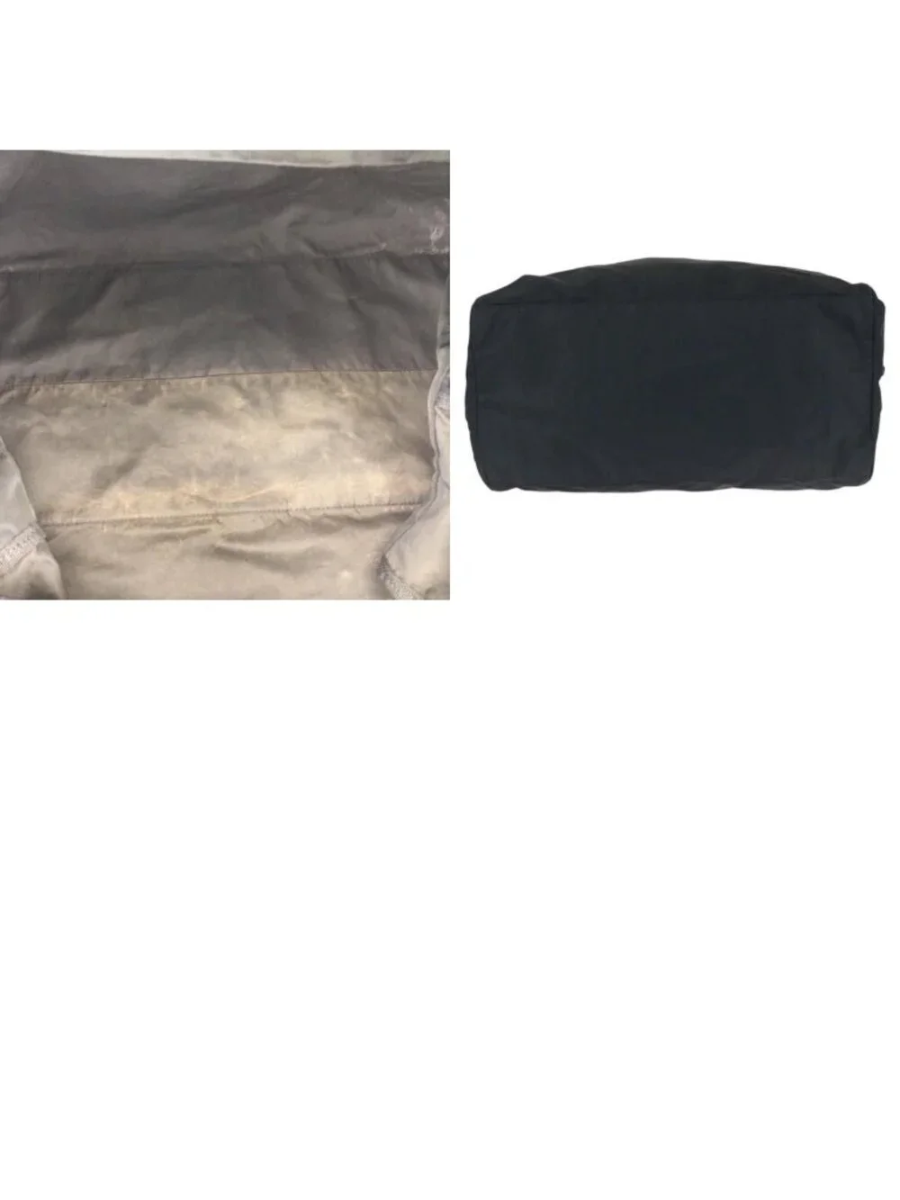 Prada Tessuto Black Silver Nylon Boston